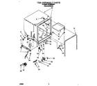 Whirlpool GDP8500XBN1 tub assembly diagram