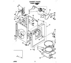 Whirlpool TEDL640BW1 cabinet diagram