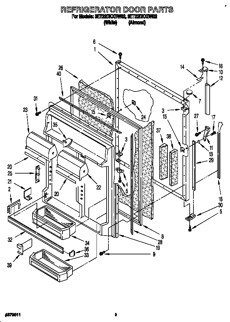 Refrigerator door