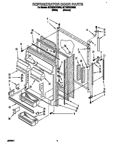 Refrigerator door