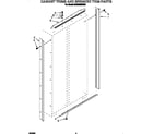 KitchenAid KSSS36MBX01 cabinet trims and breaker trim diagram