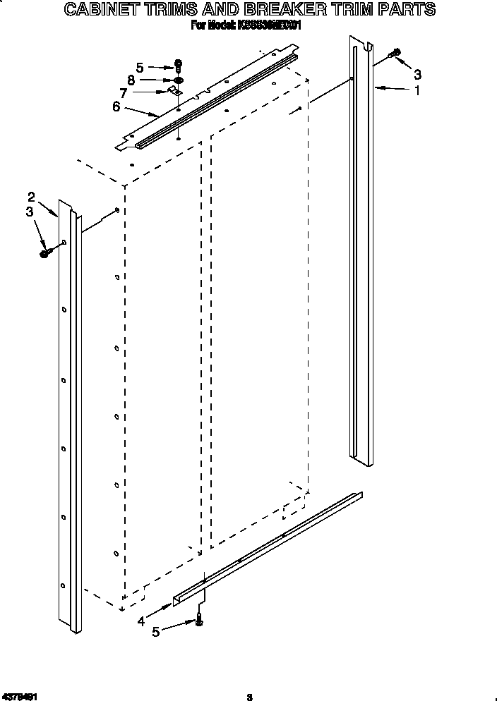 Cabinet trims and breaker trim