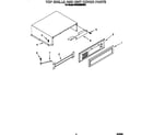 KitchenAid KSSS36MBX01 top grille and unit cover diagram