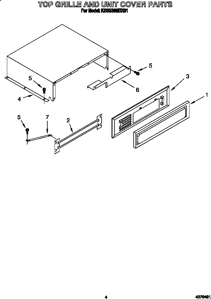Top grille and unit cover