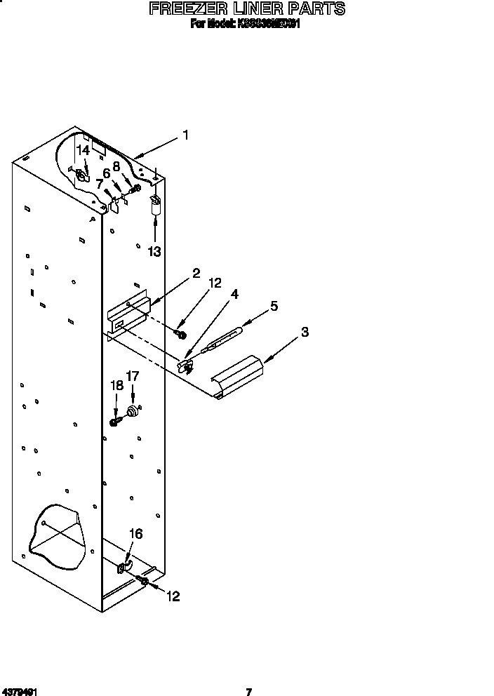 Freezer liner