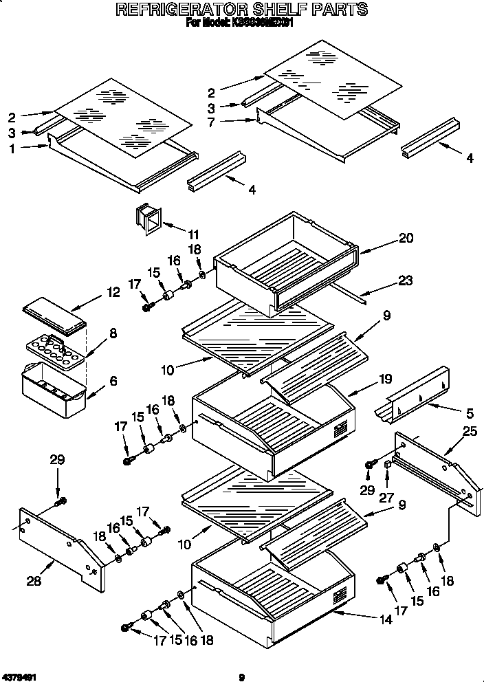 Refrigerator shelf
