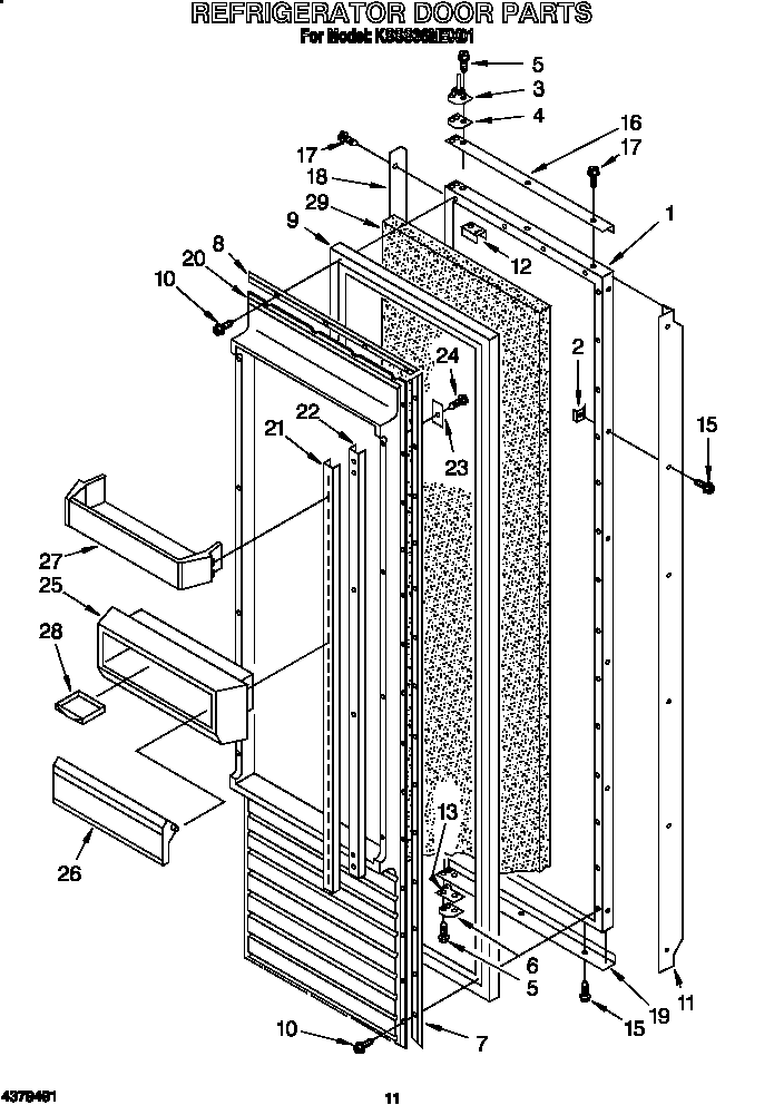 Refrigerator door