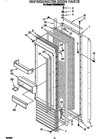 Refrigerator door