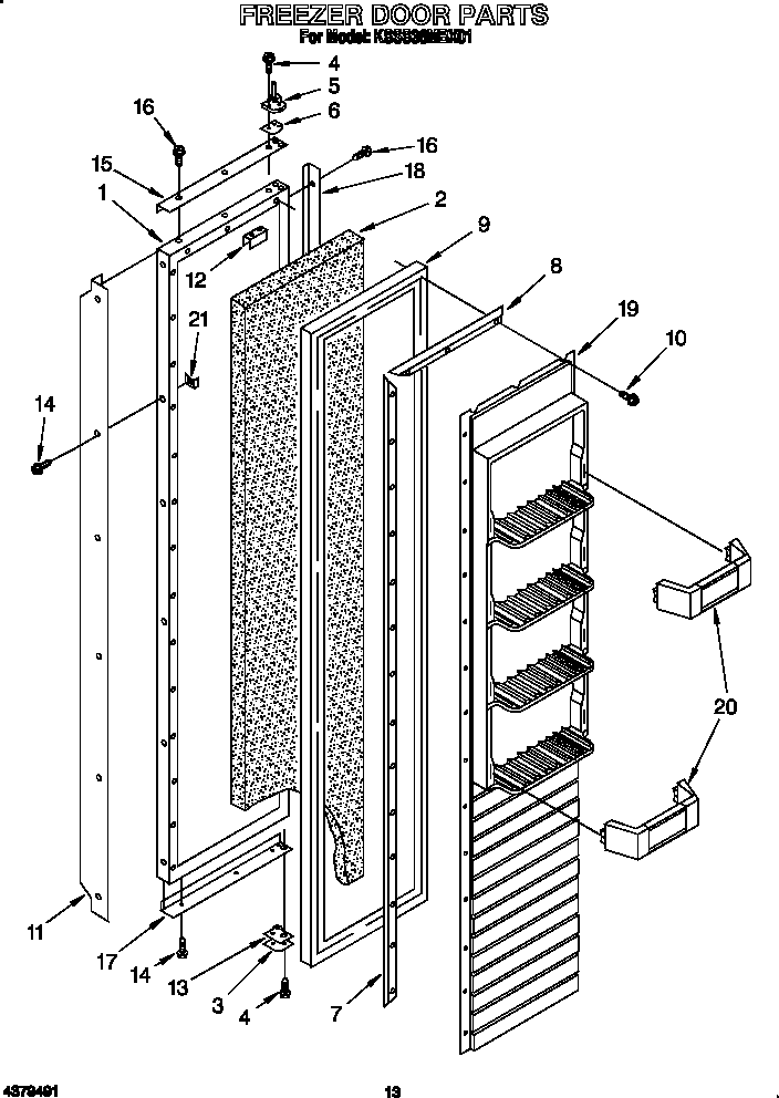 Freezer door