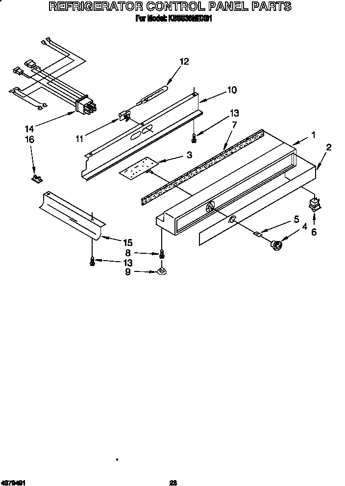 Refrigerator control panel