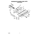 KitchenAid KSSS42DBX00 refrigerator control panel diagram