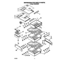 KitchenAid KSSS42DBX00 refrigerator shelf diagram