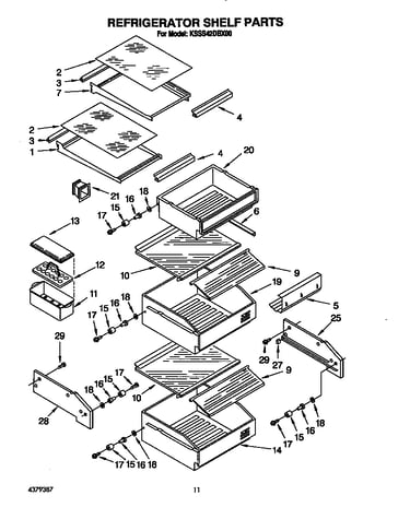 Refrigerator shelf
