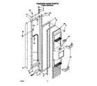 KitchenAid KSSS42DBX00 freezer door diagram