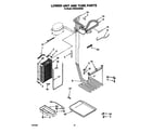 KitchenAid KSSS42DBX00 lower unit and tube diagram