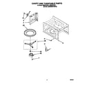 Whirlpool RM280PXBB1 cavity and turntable diagram