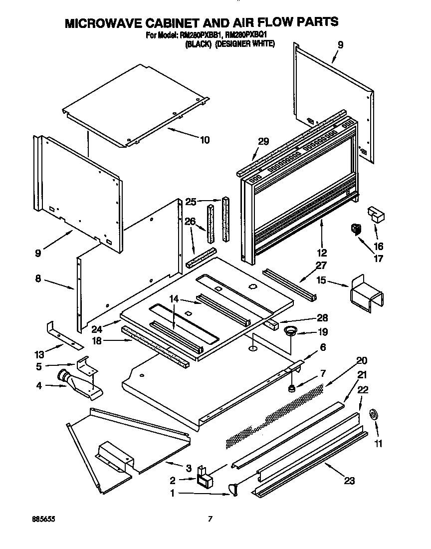 MICROWAVE CABINET AND AIR FLOW