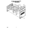 Whirlpool RM280PXBQ1 electric oven door diagram