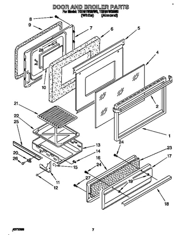 Door and broiler
