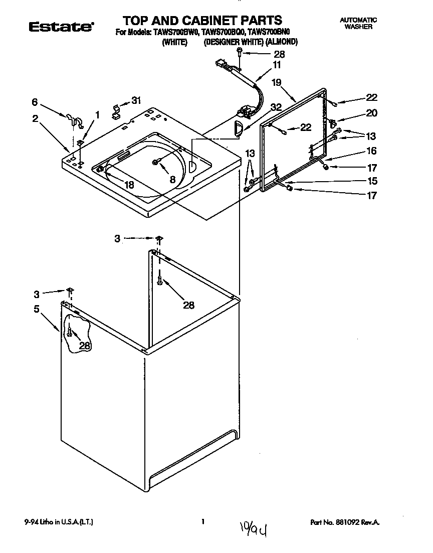 TOP AND CABINET