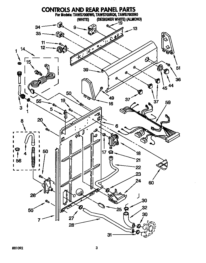 CONTROLS AND REAR PANEL