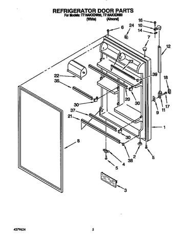 Refrigerator door