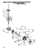 Brake, clutch, gearcase, motor and pump