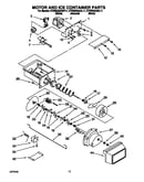 Motor and ice container