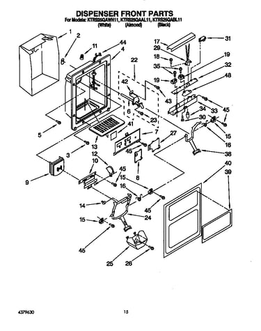 Dispenser front