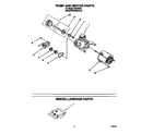 Roper WU4300B1 pump and motor diagram