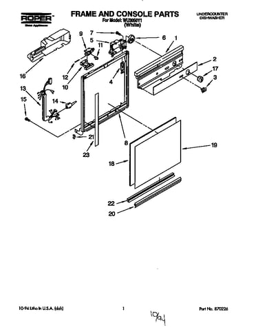 Frame and console