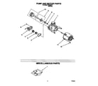 Roper WU3050Y1 pump and motor diagram