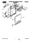 Frame and console