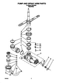 Pump and spray arm