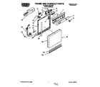 Roper WU5750B1 frame and console diagram