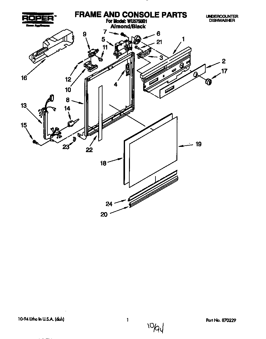 Frame and console