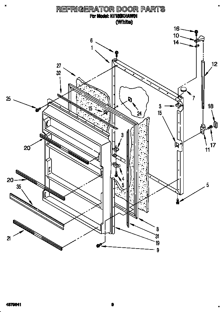 Refrigerator door