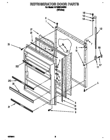 Refrigerator door