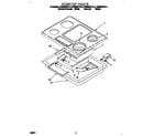 Whirlpool RC8536XTW3 cooktop diagram