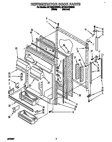 Refrigerator door