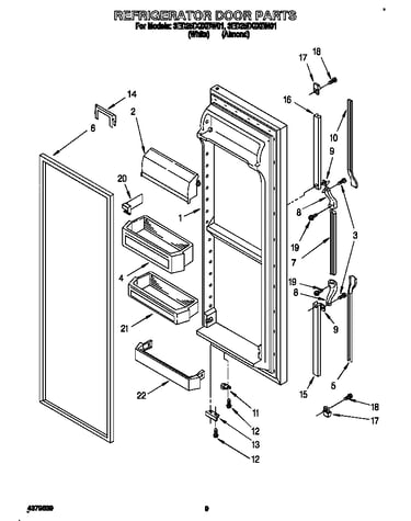Refrigerator door