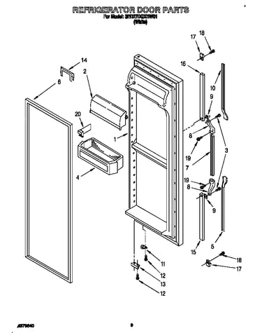 Refrigerator door