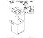 Whirlpool LLR8245BW0 top and cabinet diagram