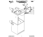 Whirlpool LSC9245BQ0 top and cabinet diagram