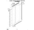 KitchenAid KSSS36MBX00 cabinet trims and breaker trim diagram