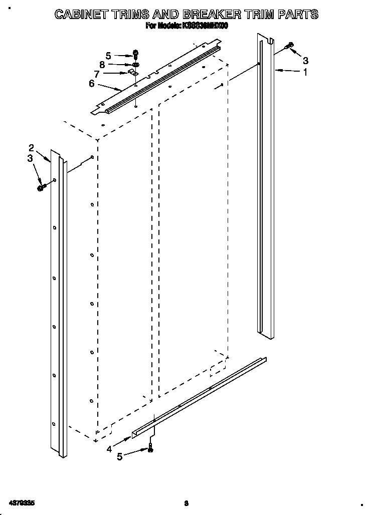 Cabinet trims and breaker trim