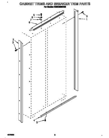 Cabinet trims and breaker trim