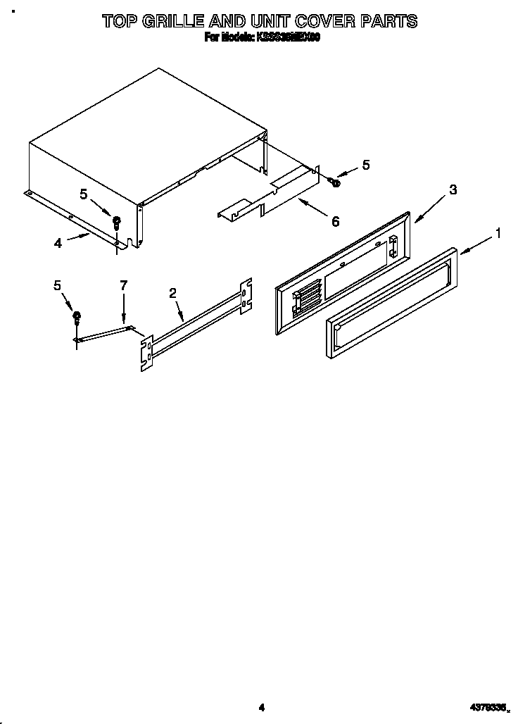Top grille and unit cover