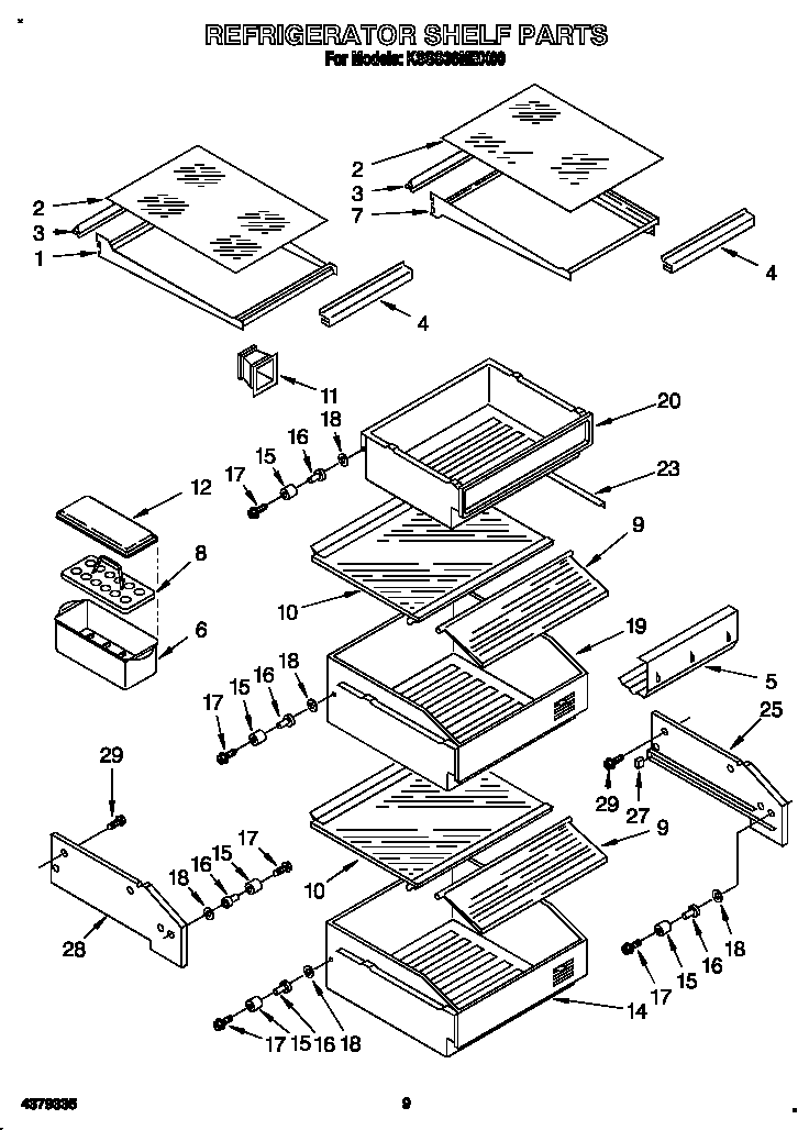 Refrigerator shelf