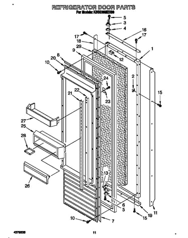 Refrigerator door